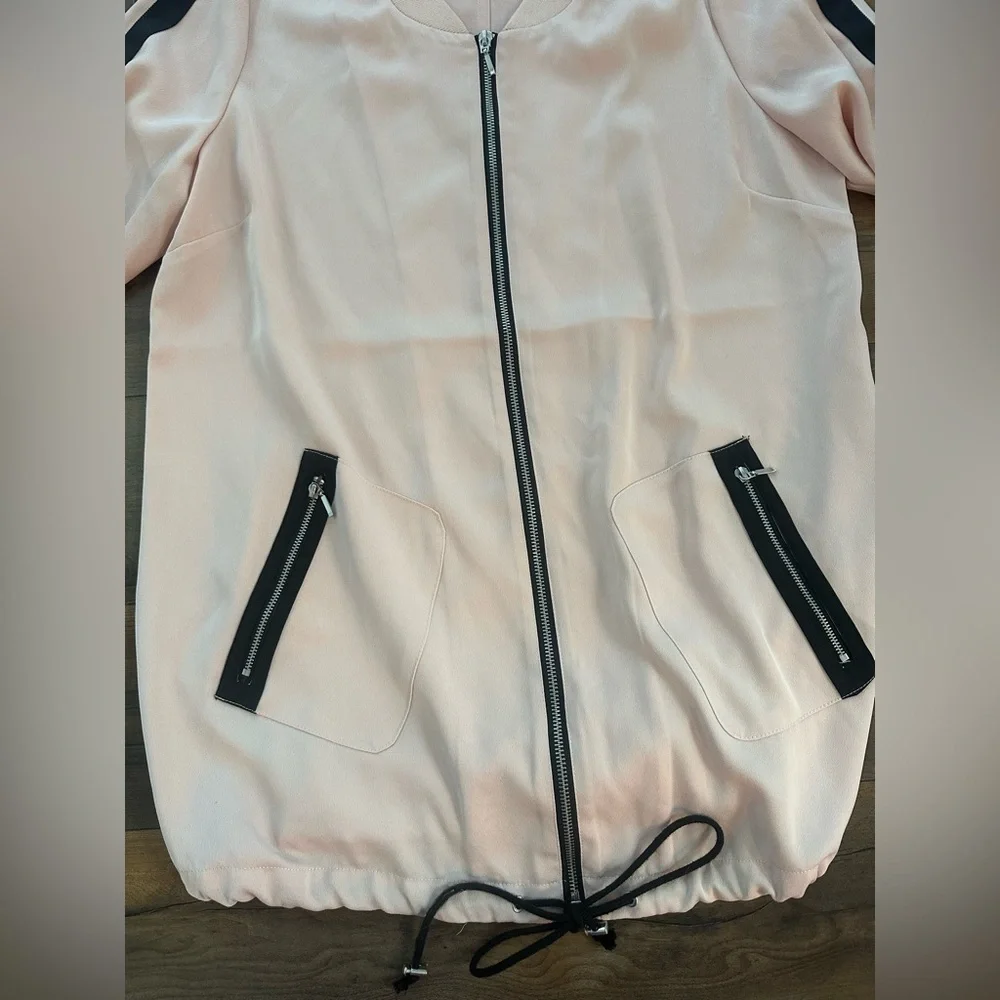 Zenergy by Chico’s Pink Bomber Jacket – Size 2 (M/L) - Picture 5 of 10